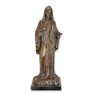 Handgefertigte Bronze Madonna Statue Figurative Bronzeskulptur der Madonna