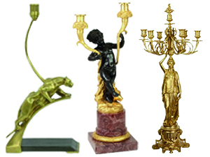 Bronze Kerzenständer, Kerzenhalter