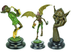 Kobolde Bronzefiguren