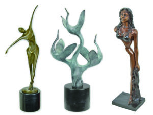 Moderne, abstrakte Bronze-Kunst