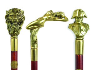 Spazierstöcke mit Bronze-Griff
